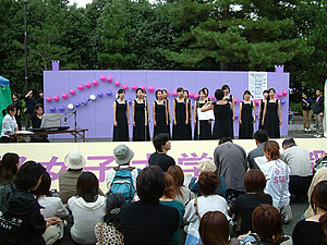 03年10月　京都学生祭典、京都女子大エリア演出サポート